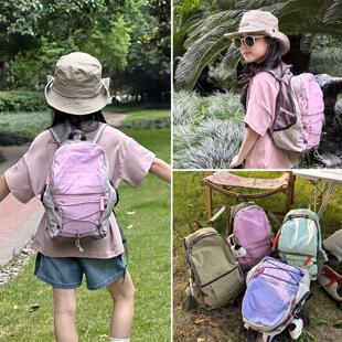春背包小学生儿童出游小书包超轻便双肩包女童登山游爬山女孩外出