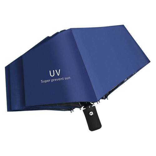 全自动水果晴雨伞三折抗UV小雏菊加厚黑胶伞UV小熊花色遮阳伞
