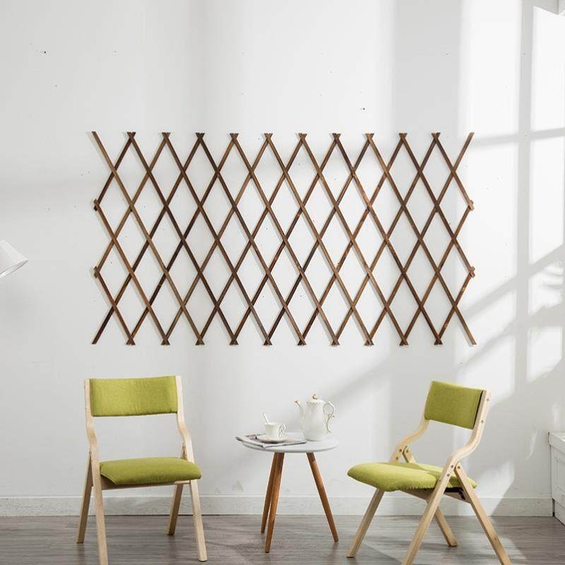 露台隔断阑珊墙上防壁挂式隔栏腐木栅栏草坪花格网片爬藤网白色小