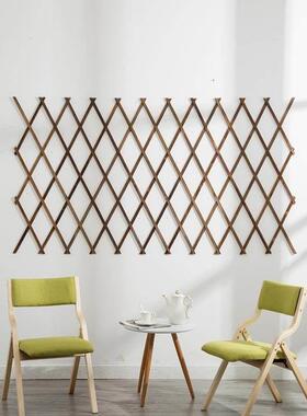 露台隔断阑珊墙上防壁挂式隔栏腐木栅栏草坪花格网片爬藤网白色小