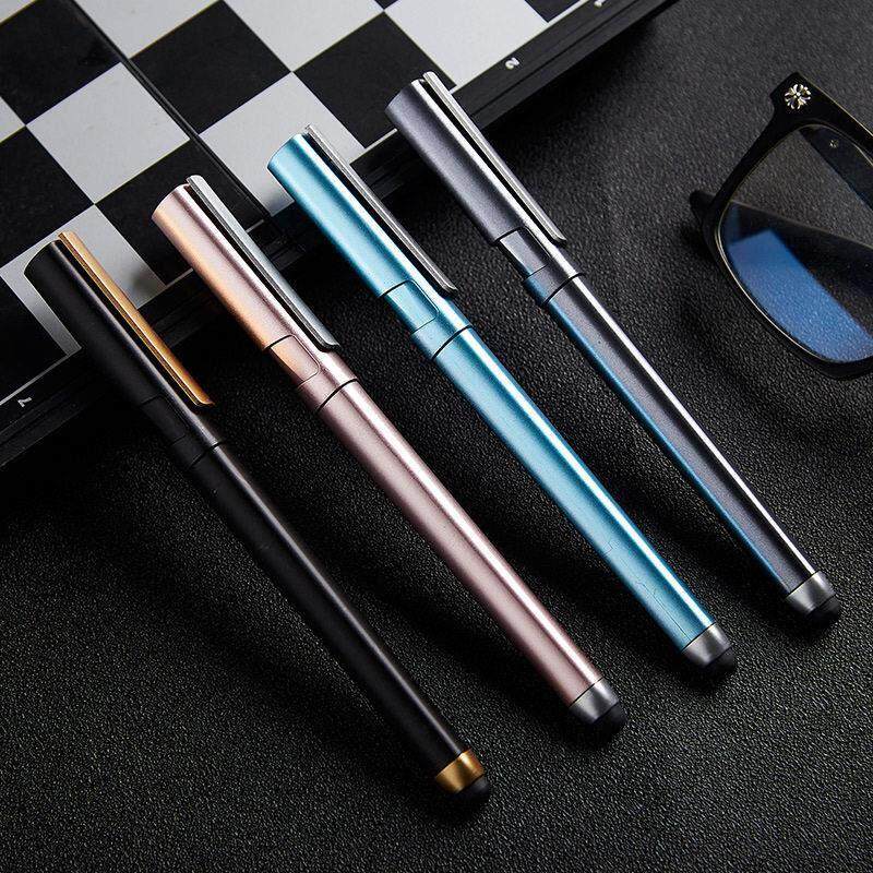 触屏中性笔印手机平板触控笔电容两用签字笔签名笔广告刻字刷LOGO