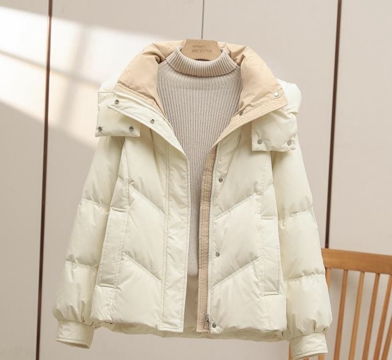 冬季新款羽绒服女士精品韩版撞色小个子加厚外套棉衣优雅气质,女装/女士精品,羽绒服,淘宝优惠券,粉丝福利购,淘宝优惠卷