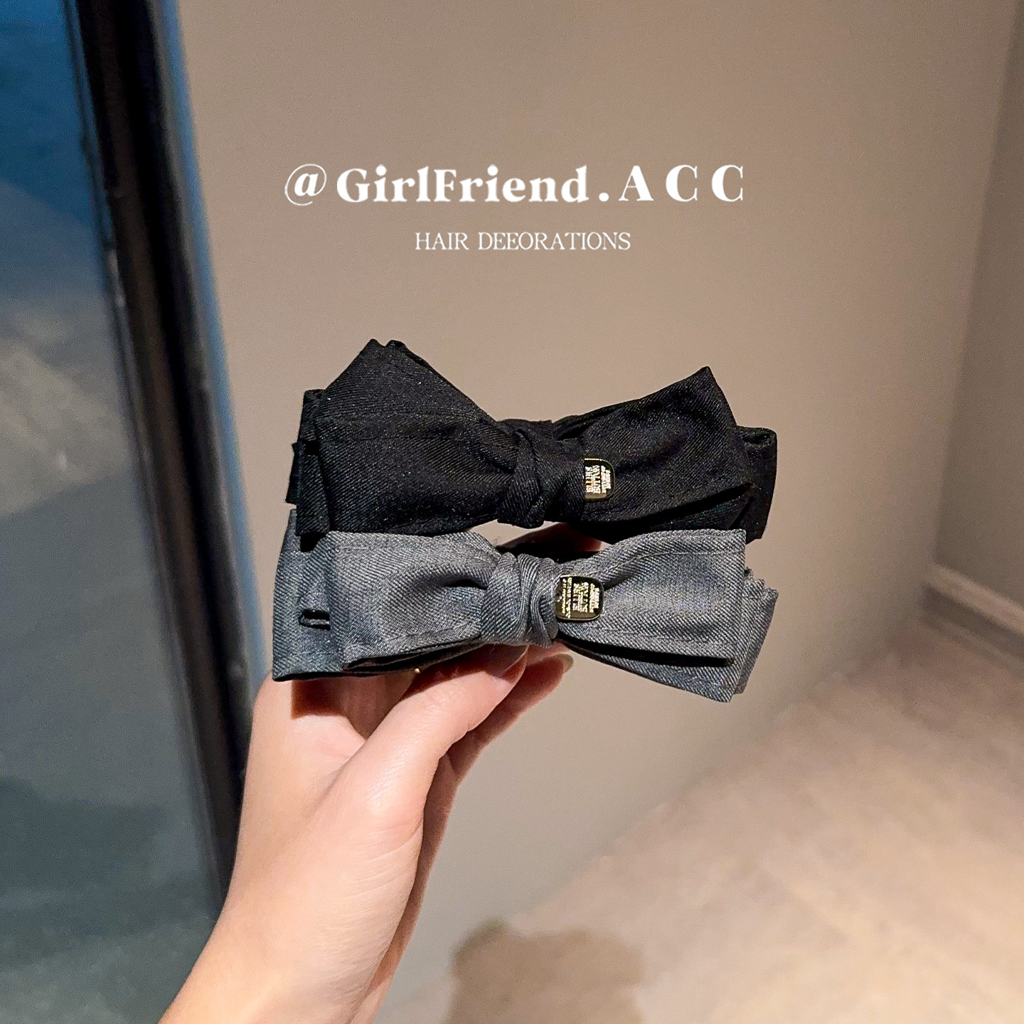 韩系蝴蝶结香蕉夹！girlfriend