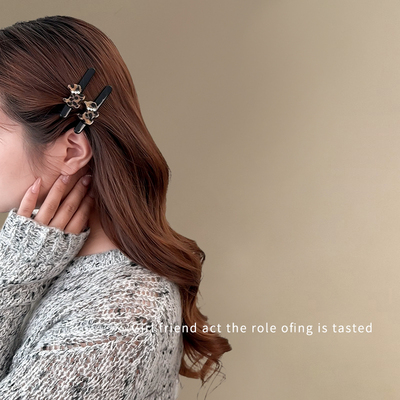 豹纹小狗发夹新款！girlfriend