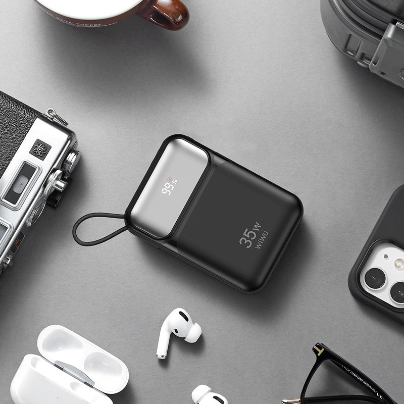 吉玛仕WIWU移动电源自带双线35W星河系列可上飞机充电宝Wi-P052