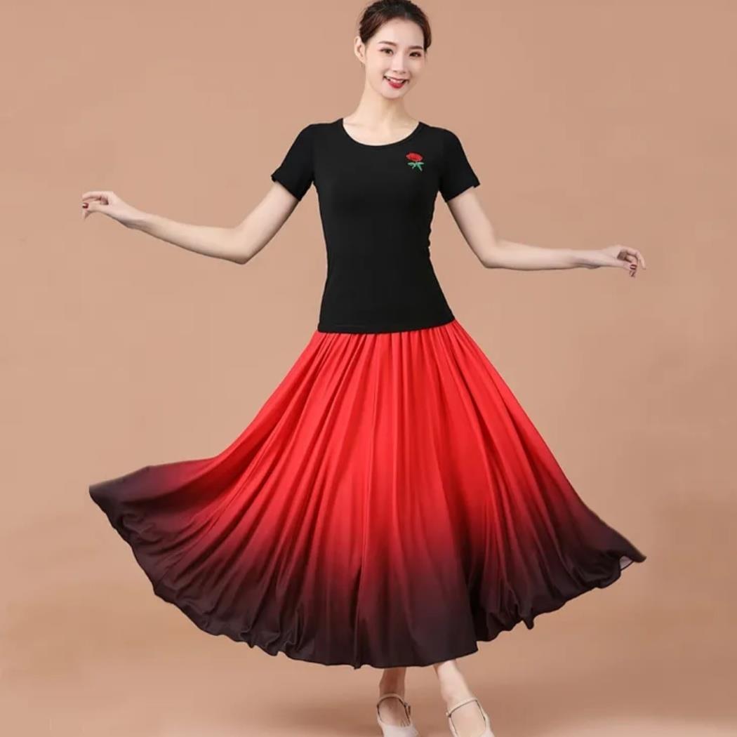 夏季女广场舞服装新款套装牛奶丝广场舞套装