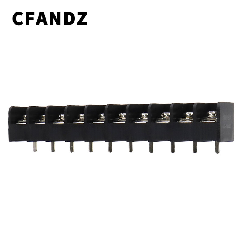 针脚连接器焊接终端 逆变器焊接接线板30A/600V 10针PCB接线端子 - 实物图