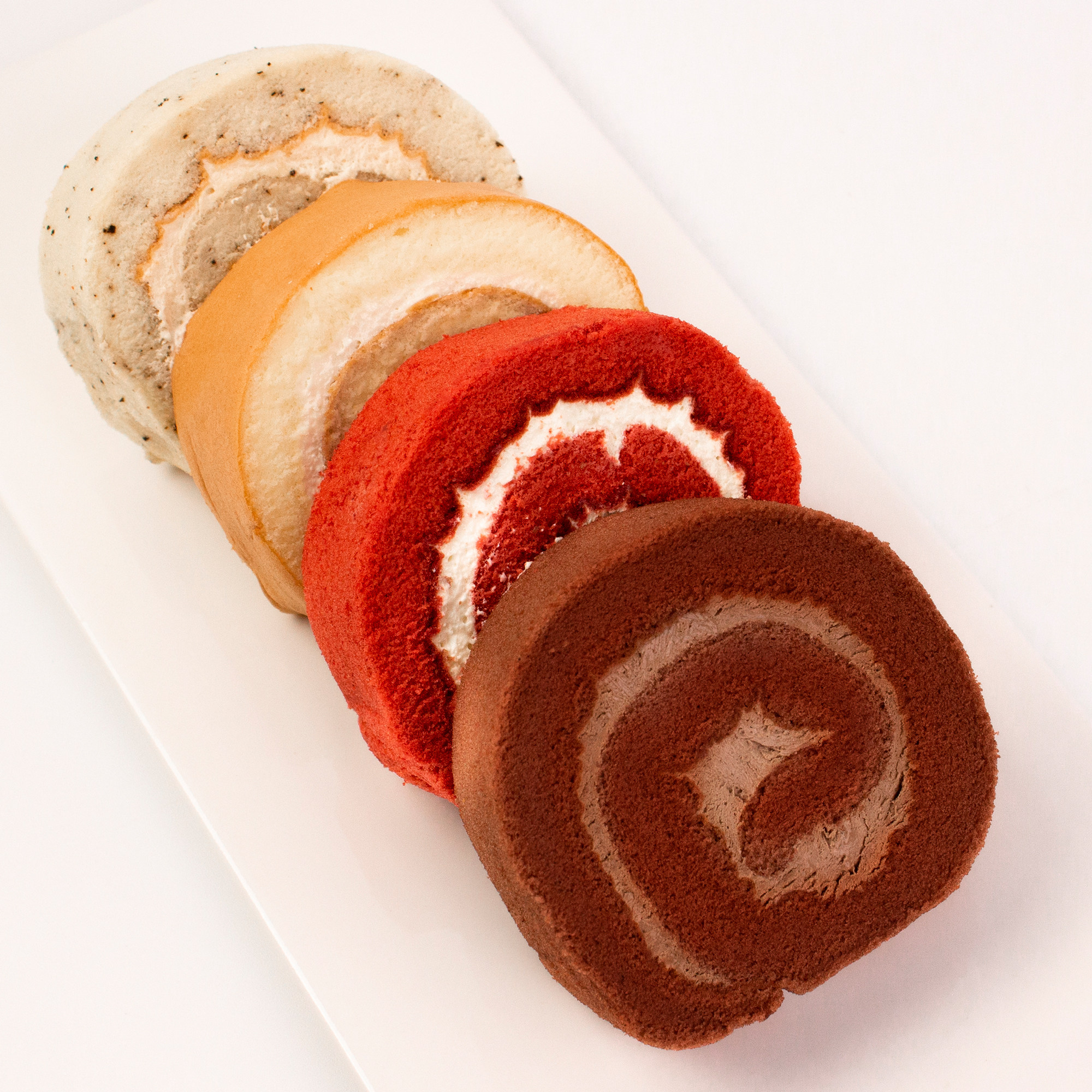 伊慕思四拼瑞士卷400g(原味 伯爵红茶 红丝绒 巧克力)8片装