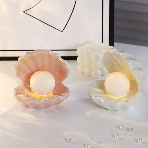 地中海陶瓷炫彩贝壳首饰盘