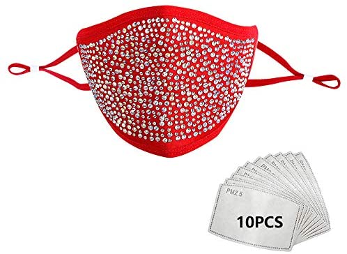 YUESUO Sparkly Rhinestone Face Mask for Women Twinkle Rhinestonein the Diapers/Care/Feeding/Push lathe , Other baby supplies  category - from Buy2taobao.com to provide professional Taobao agent buy service