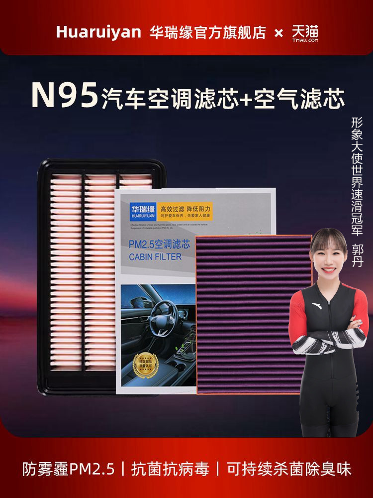 Cn95空调滤芯适用于22车型、23车型、第10代、第11代雅阁新思域1.