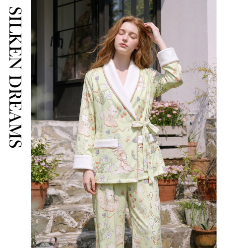 【华丽轻舞】2026秋冬新款海岛绒加厚睡衣女款家居服套装