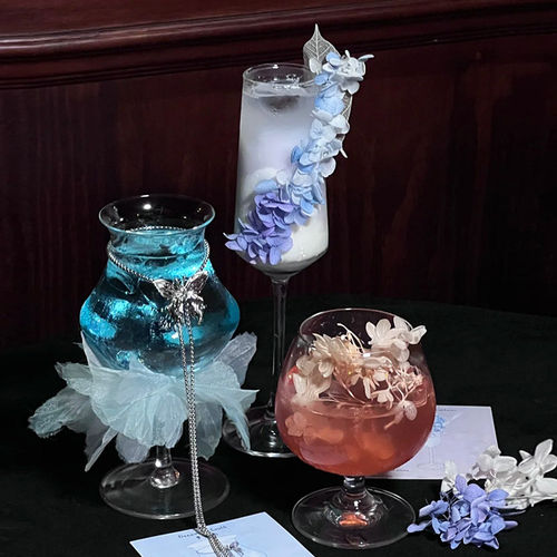 酒馆专用玻璃精酿高脚鸡尾酒杯