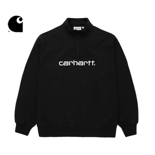 LOGO字母刺绣半拉链立领23A037L 秋冬经典 WIP卫衣男装 Carhartt