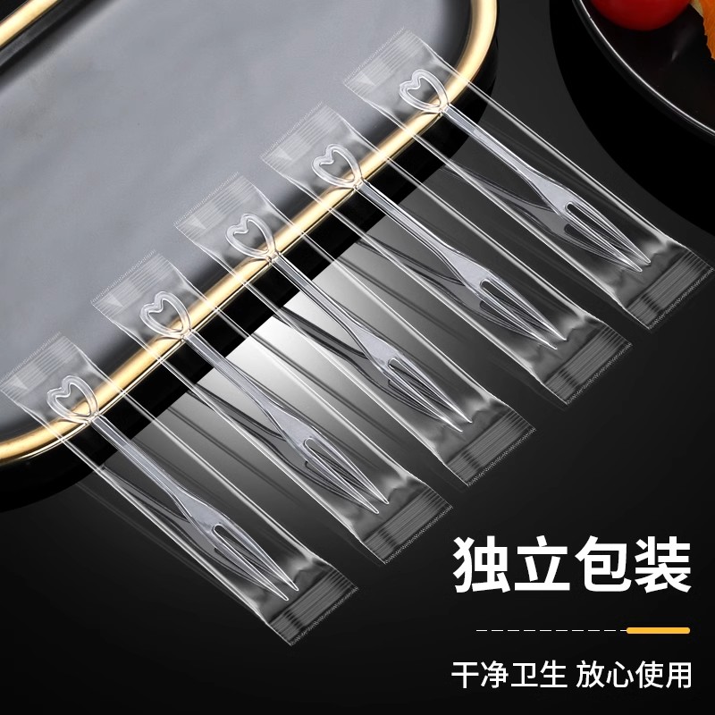 独立装水果叉食品级水果签