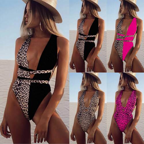 Bikini one-piece bikini hollow strap one-piece