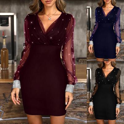 Mesh Bubble Bead Dress 网纱泡珠礼服连衣裙