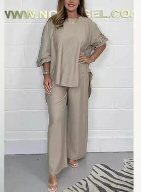 Long and wide leg pants tailcoat set 长款阔腿裤燕尾套装