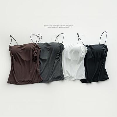 One neck vest with small camisole, women's inner layer,