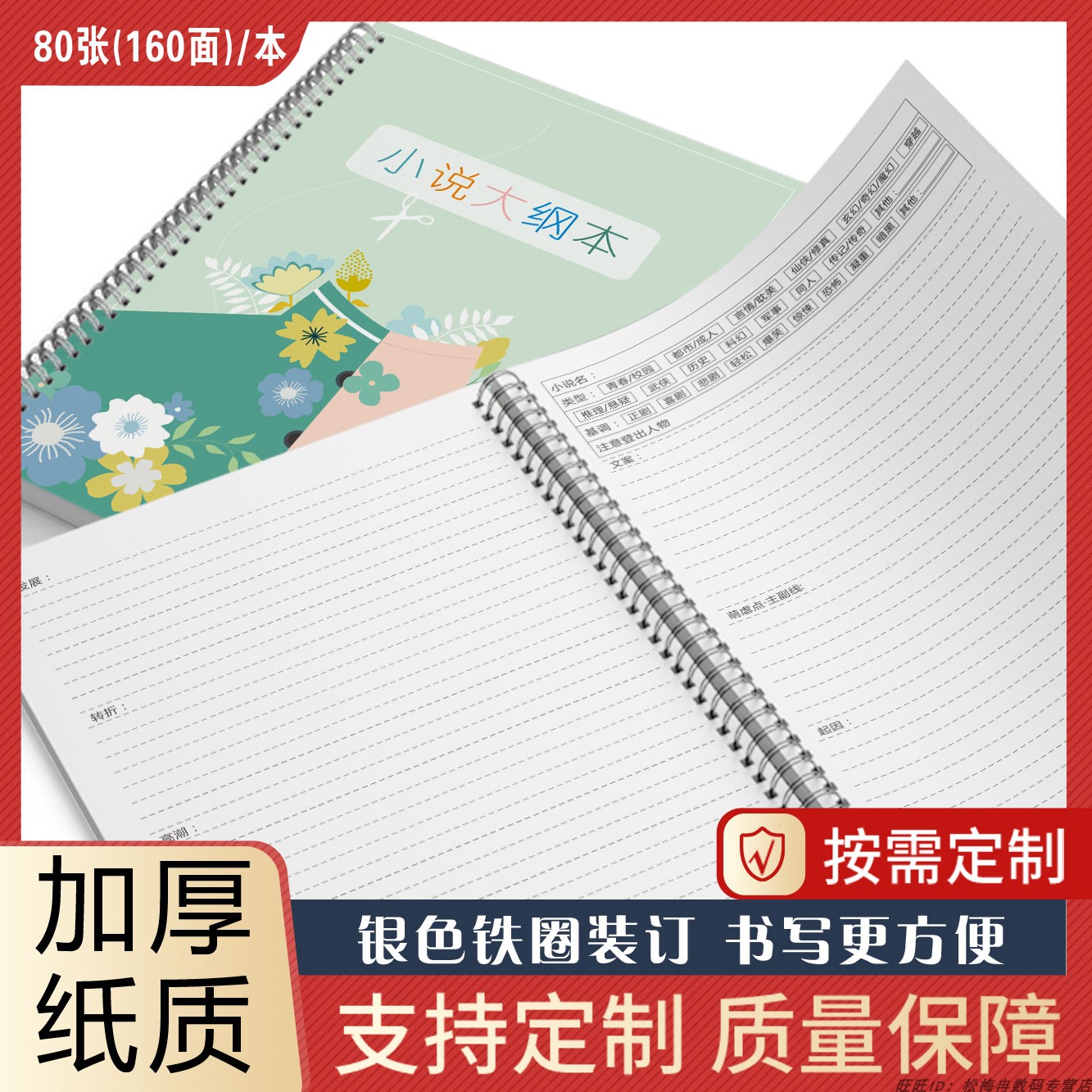 大纲写小说专用文章记账本