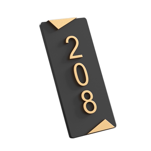 亚克力门牌号码牌家用定制宾馆酒店写字楼公寓标识牌子订制定做创意轻奢免打孔入户门宿舍办公室包间房号住宅