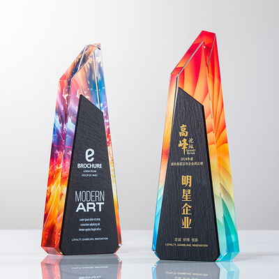 高端水晶奖杯年会颁奖刻字定制
