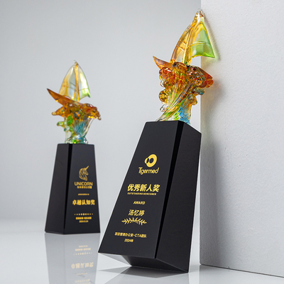 高档水晶奖杯奖牌定制荣誉颁奖