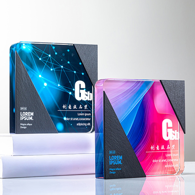 创意水晶奖杯定制刻字荣誉颁奖