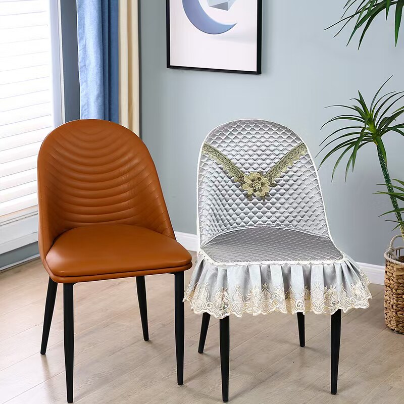 餐桌椅子套罩新款弧形全包异型一体座椅套高端餐椅套家用凳子套U3