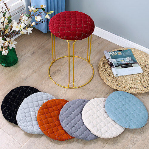 凳套圆凳子套罩圆形椅子套饭店餐厅客厅坐垫椅套可拆洗通用板凳套