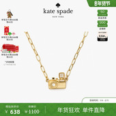 新年礼物 礼盒 kate spade ks相机吊坠项链奇趣甜美轻奢