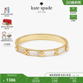 节日礼物 bloom kate heritage 大号桃心四叶花手镯女 spadeks