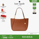6期免息 新年礼物 kate spade KAYLA 荔枝纹皮革托特包