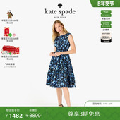 3期免息 ks国风图案无袖 新年礼物 kate spade 中长款 连衣裙