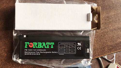 FORBATT蓄电池12V2300mAh 12V2.3AH迈瑞监护仪FB1223 广隆WP1223A