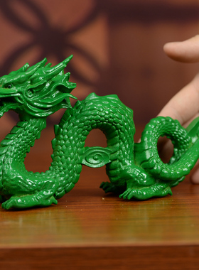 桃木生肖吉祥物青龙工艺品