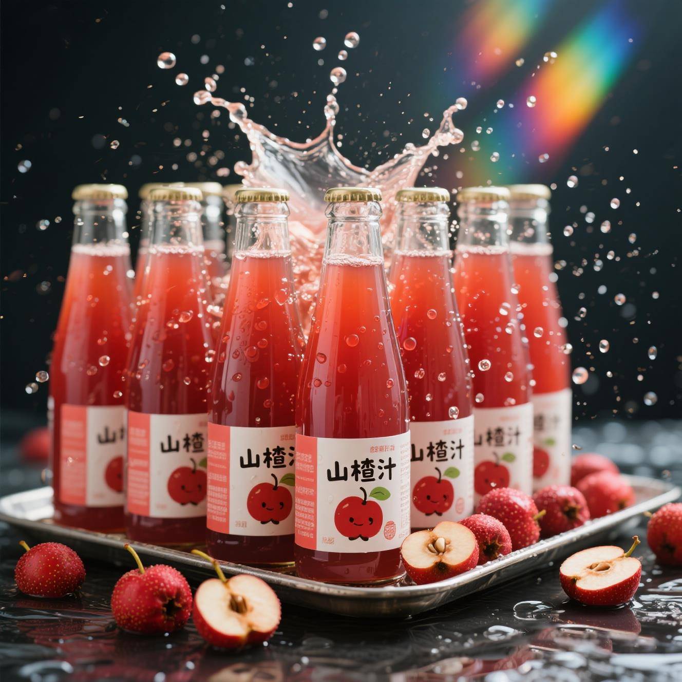 【现货速发】山楂汁果味饮料220ml*10瓶酸甜可口餐前开胃解腻