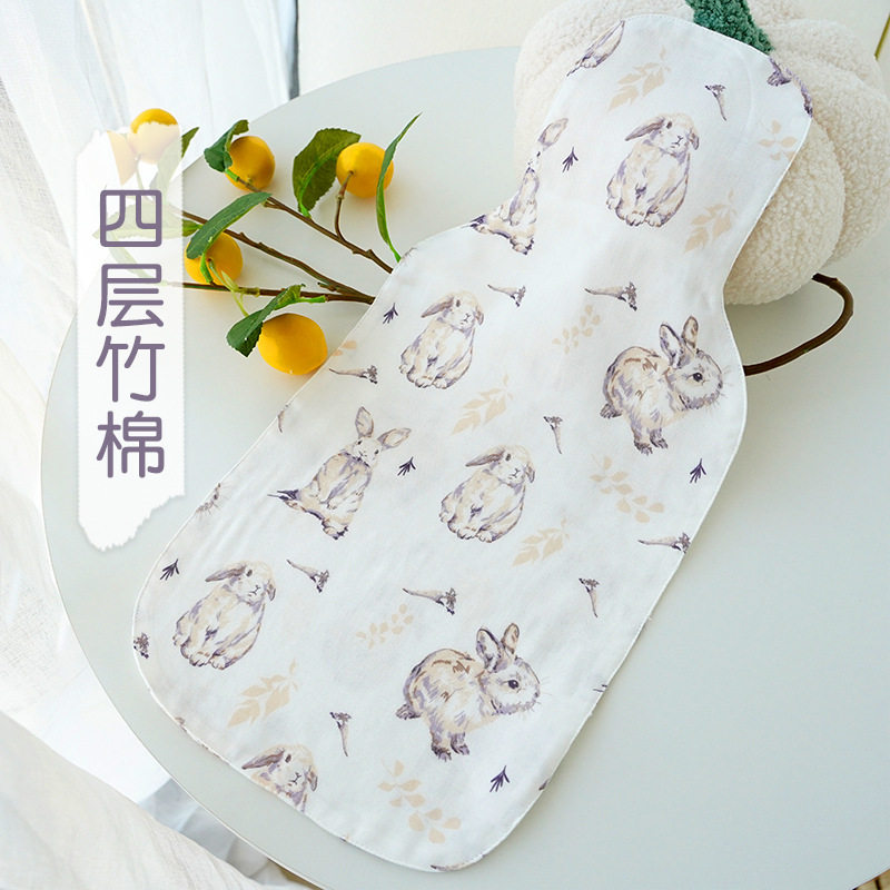 婴儿A类四层纱布竹棉隔汗巾