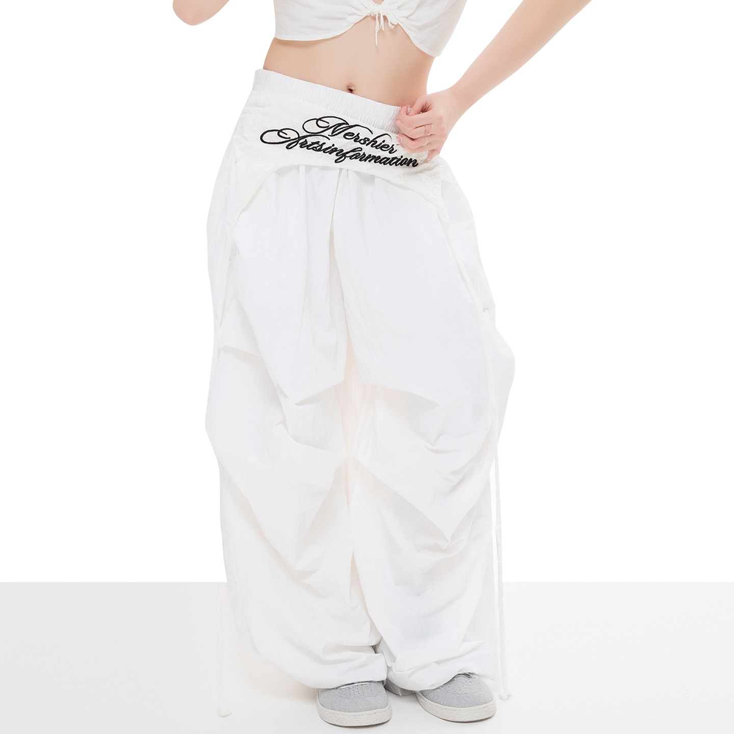 美式街头褶皱宽松百搭休闲长裤