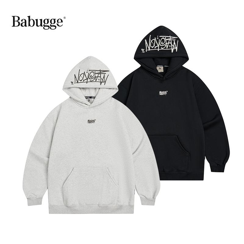 美式街头重磅卫衣字母连帽上衣