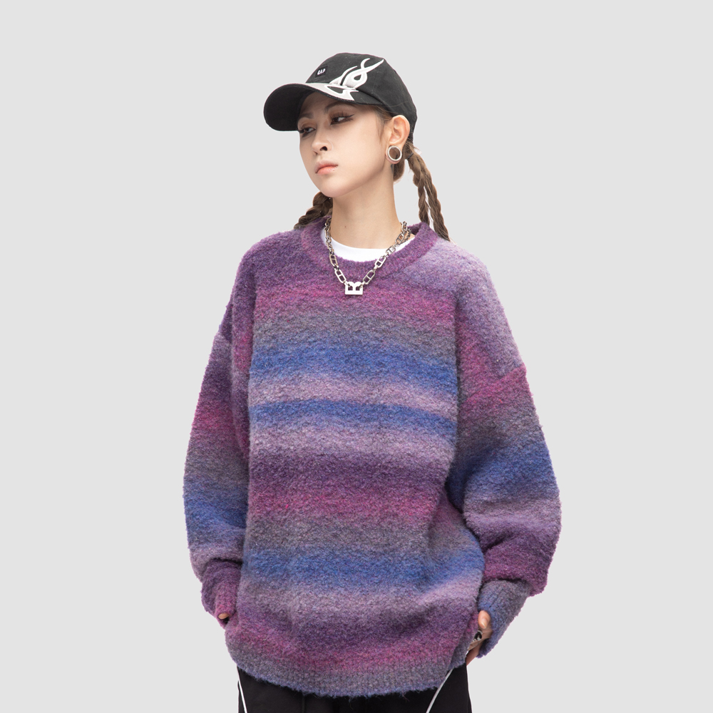 圆领套头慵懒风休闲百搭