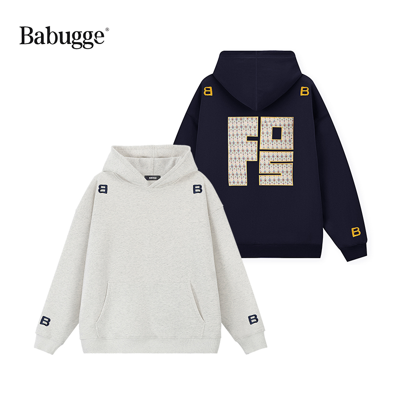 印花Babugge美式宽松休闲卫衣