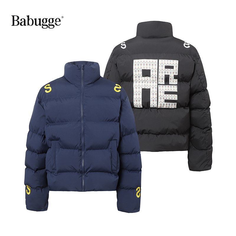 短款羽绒棉服小众立领面包服