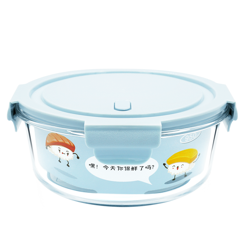 玻璃饭盒上班族可微波炉加热专用保鲜盒耐热碗带盖保温餐盒食品盒