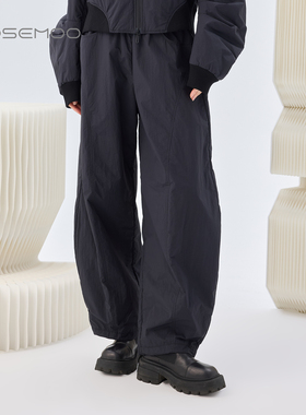 容子木ROSEMOO26春【商场同款】轻量感宽松松紧腰长裤RWM1KP103A