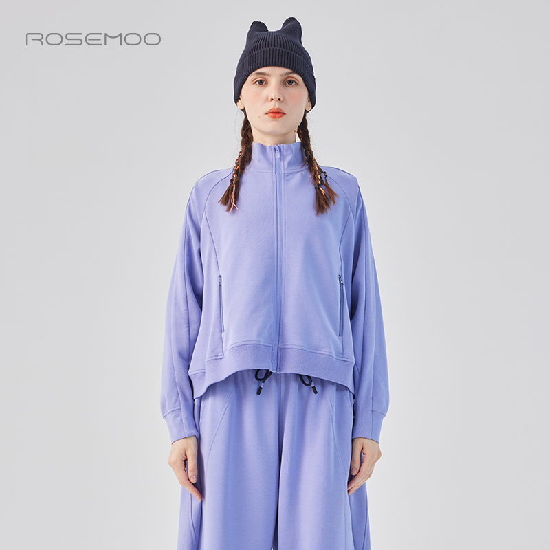 容子木ROSEMOO25春【商场同款】柔软双层针织短款外套RSS1WC203B