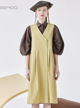 容子木ROSEMOO24年春新款清爽轻薄马甲裙RCL1AP302C