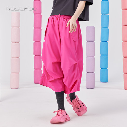 容子木ROSEMOO25夏【商场同款】挺阔质感捏褶七分裤RSS2KP206B
