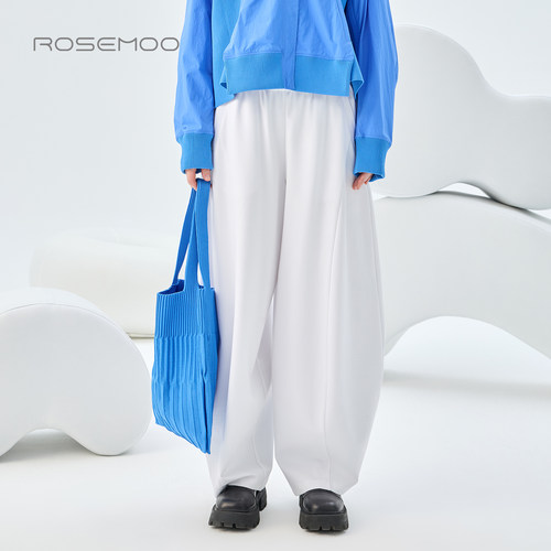 容子木ROSEMOO26秋【商场同款】微弹挺阔宽松显瘦长裤RWM3KP326C