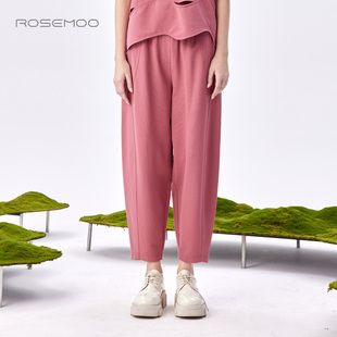 轻薄针织宽松长裤 RMT1KC413D 商场同款 容子木ROSEMOO